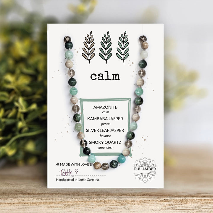 Calm Intention Gemstone Necklace - R.B. Amber Jewelry