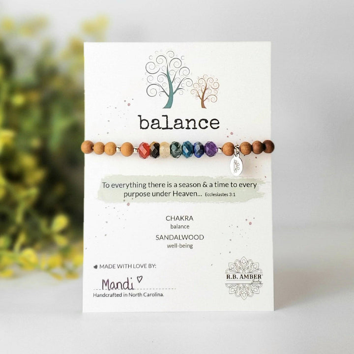 Rainbow | "Balance" Gemstone Bracelet - R.B. Amber Jewelry