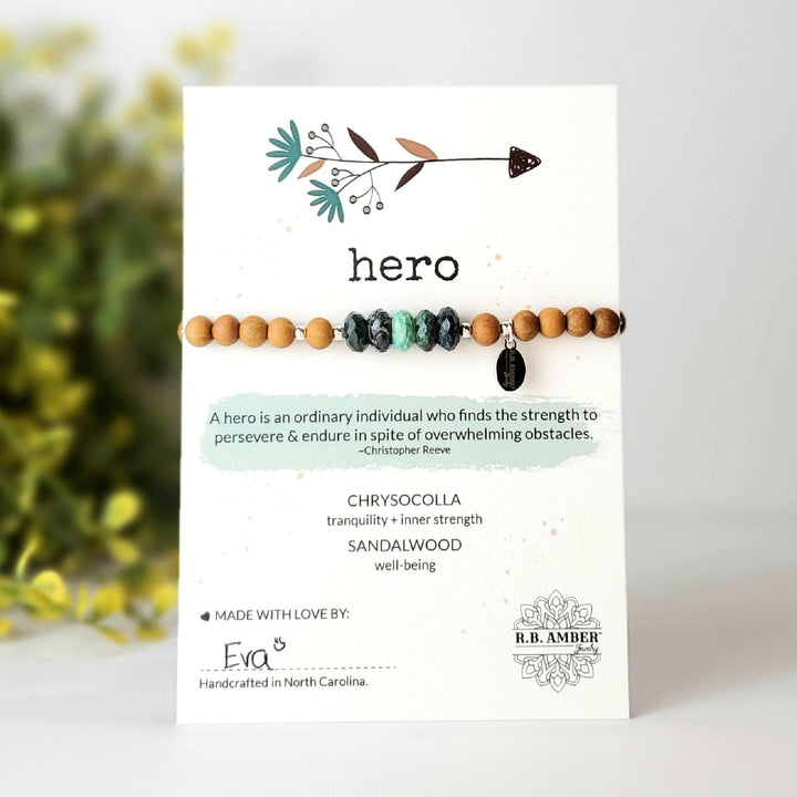 Chrysocolla | "Hero" Gemstone Bracelet - R.B. Amber Jewelry