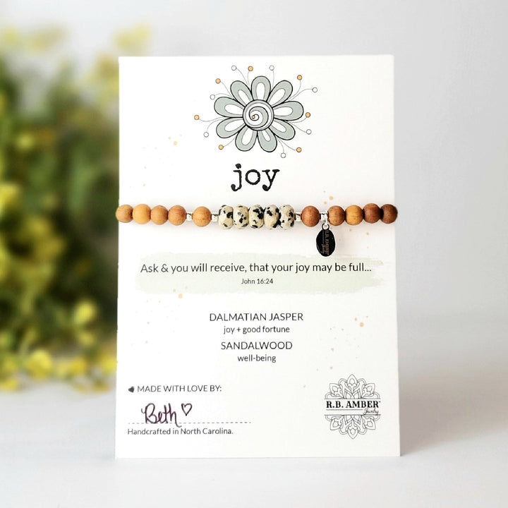 Dalmatian Jasper | "Joy" Gemstone Bracelet - R.B. Amber Jewelry