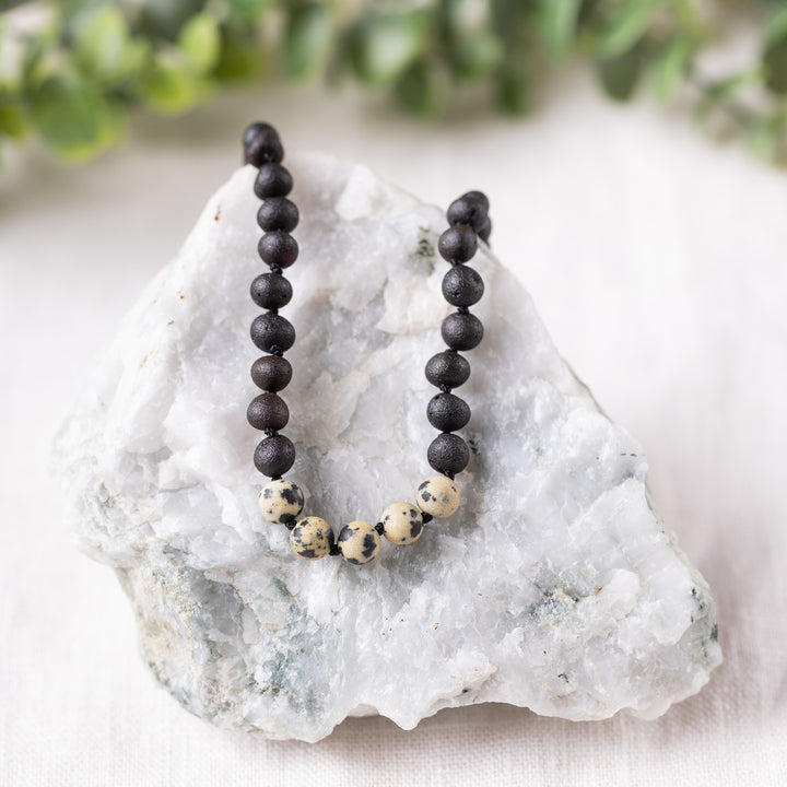 "Grow With Me" Baltic Amber + Gemstone Necklace Sets