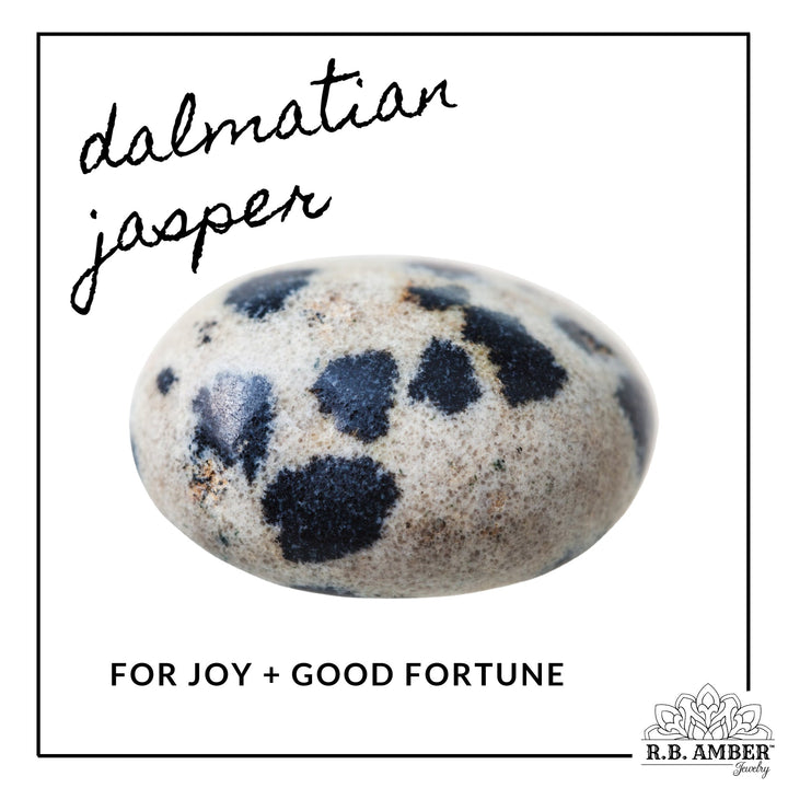 Adults | Dalmatian Jasper + Raw Cherry Aromatherapy Bracelet