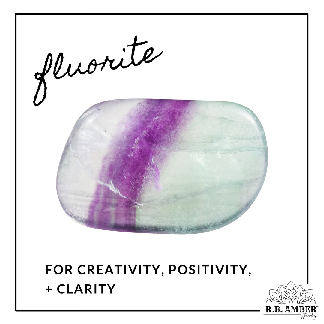 Fluorite | "Be Positive" Gemstone Bracelet