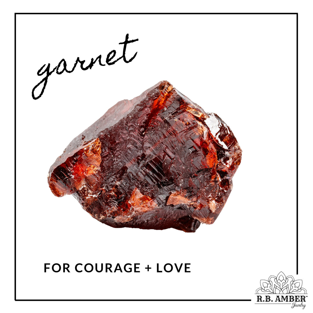 Garnet | "Be Courageous" Gemstone Bracelet