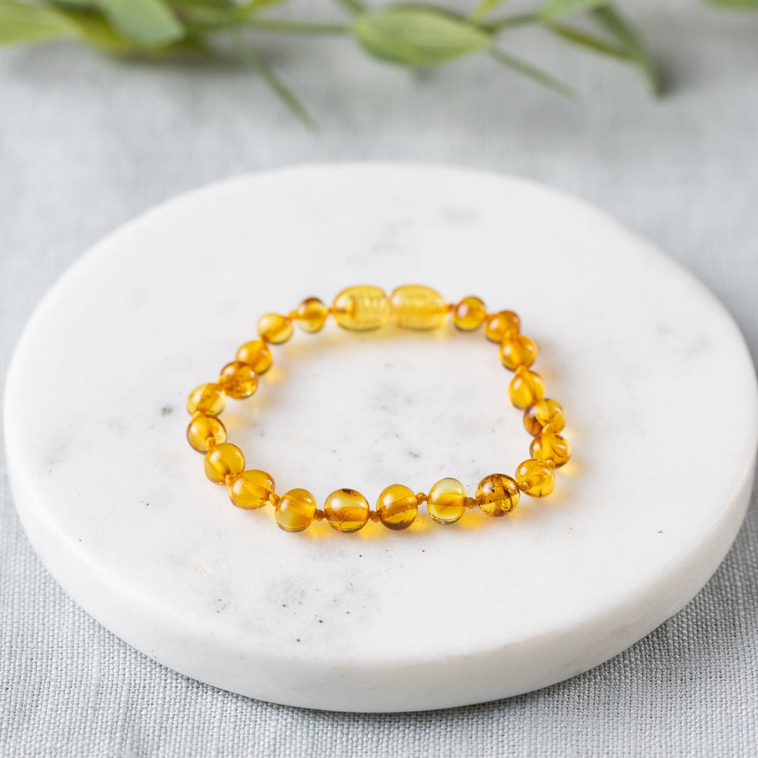 Kids | Honey Baltic Amber Bracelet - R.B. Amber Jewelry