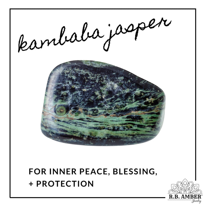 Kambaba Jasper | "Blessed" Gemstone Bracelet