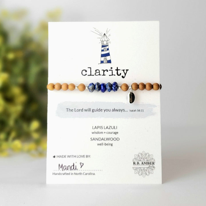 Lapis Lazuli | "Clarity" Gemstone Bracelet - R.B. Amber Jewelry