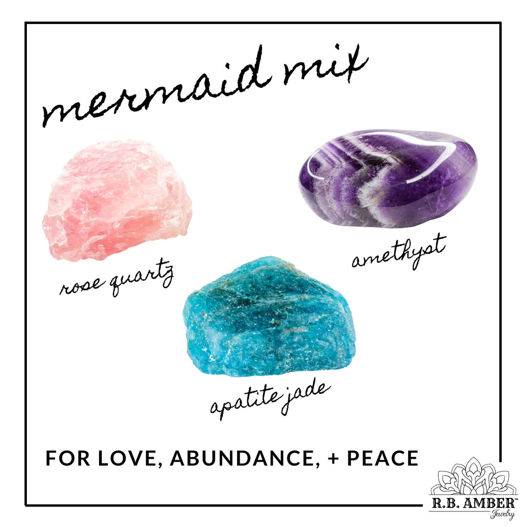 Kids | Mermaid Mix + Cognac Amber Bracelet