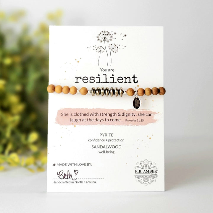 Pyrite | "You are Resilient" Gemstone Bracelet