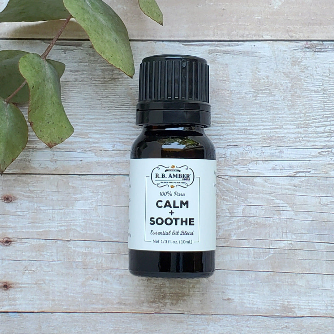 Calm + Soothe Essential Oil Blend (10mL) - R.B. Amber Jewelry