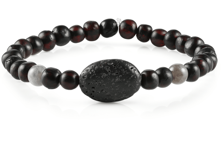 Adult Aromatherapy Bracelets | RETIRED Lava + Baltic Amber