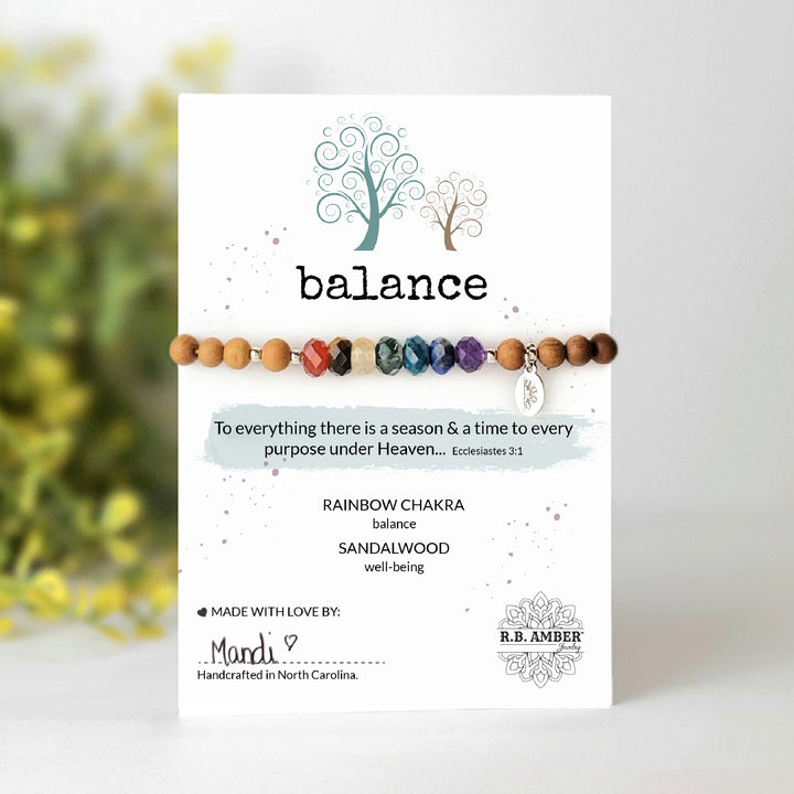Rainbow | "Balance" Gemstone Bracelet - R.B. Amber Jewelry