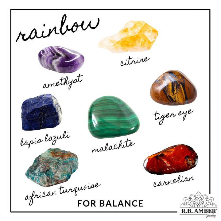 Rainbow Chakra Gemstone Collection - R.B. Amber Jewelry