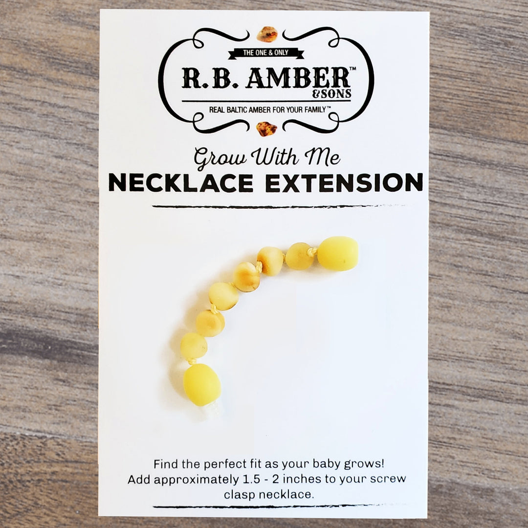 Raw Butter Baltic Amber Jewelry Extender - R.B. Amber Jewelry