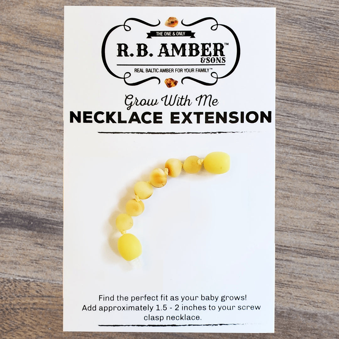 Raw Butter Baltic Amber Jewelry Extender