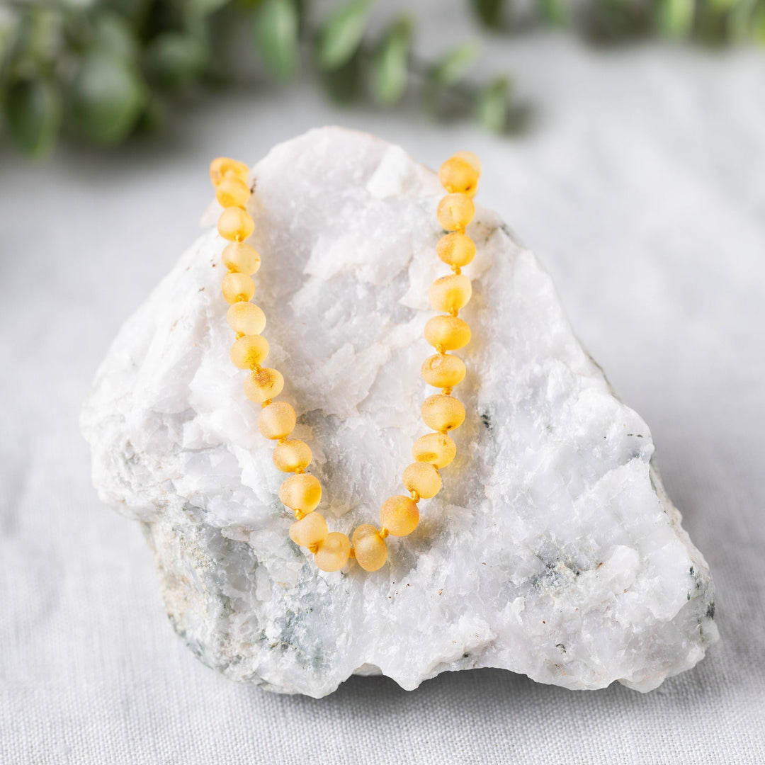 Kids Raw Honey Baltic Amber Necklace