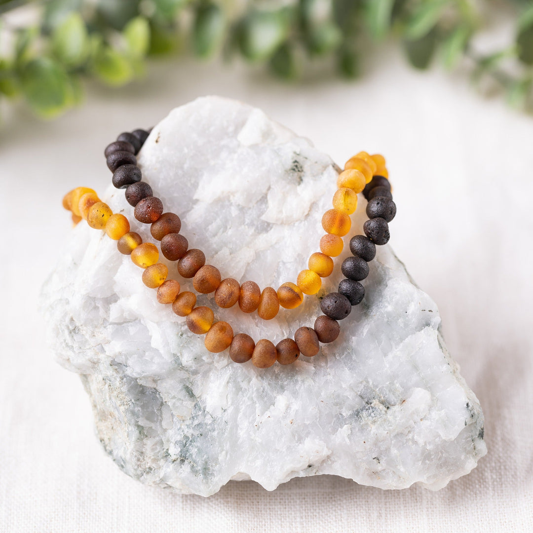 Adults | Raw Ombre Baltic Amber Necklace - R.B. Amber Jewelry