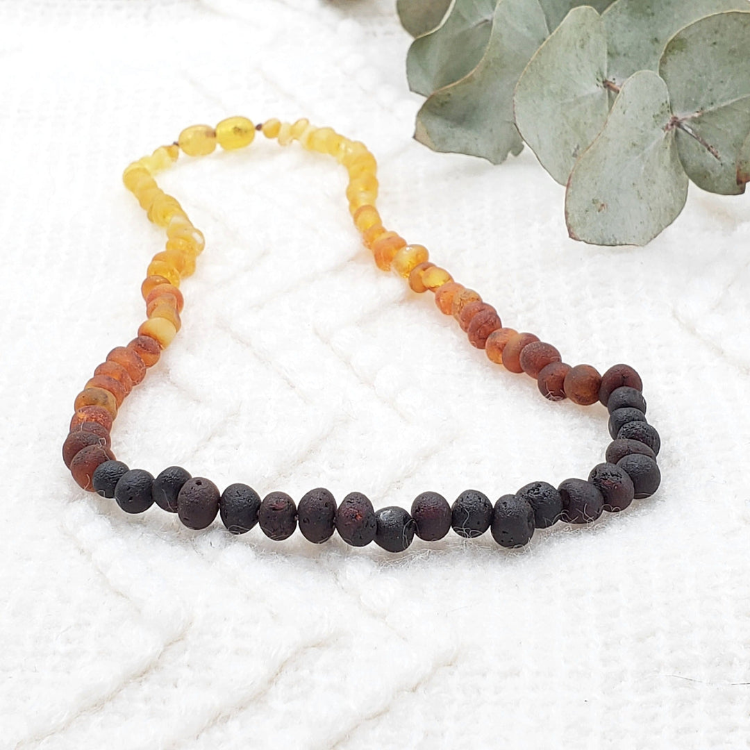 Adults | Raw Ombre Aromatherapy Necklace - R.B. Amber Jewelry