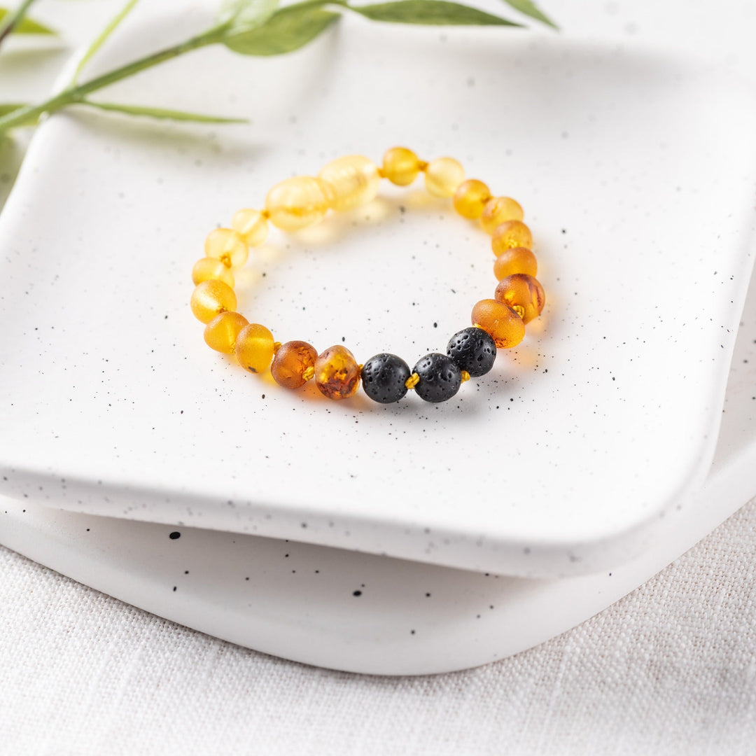 Kids | Raw Ombre Aromatherapy Bracelet - R.B. Amber Jewelry