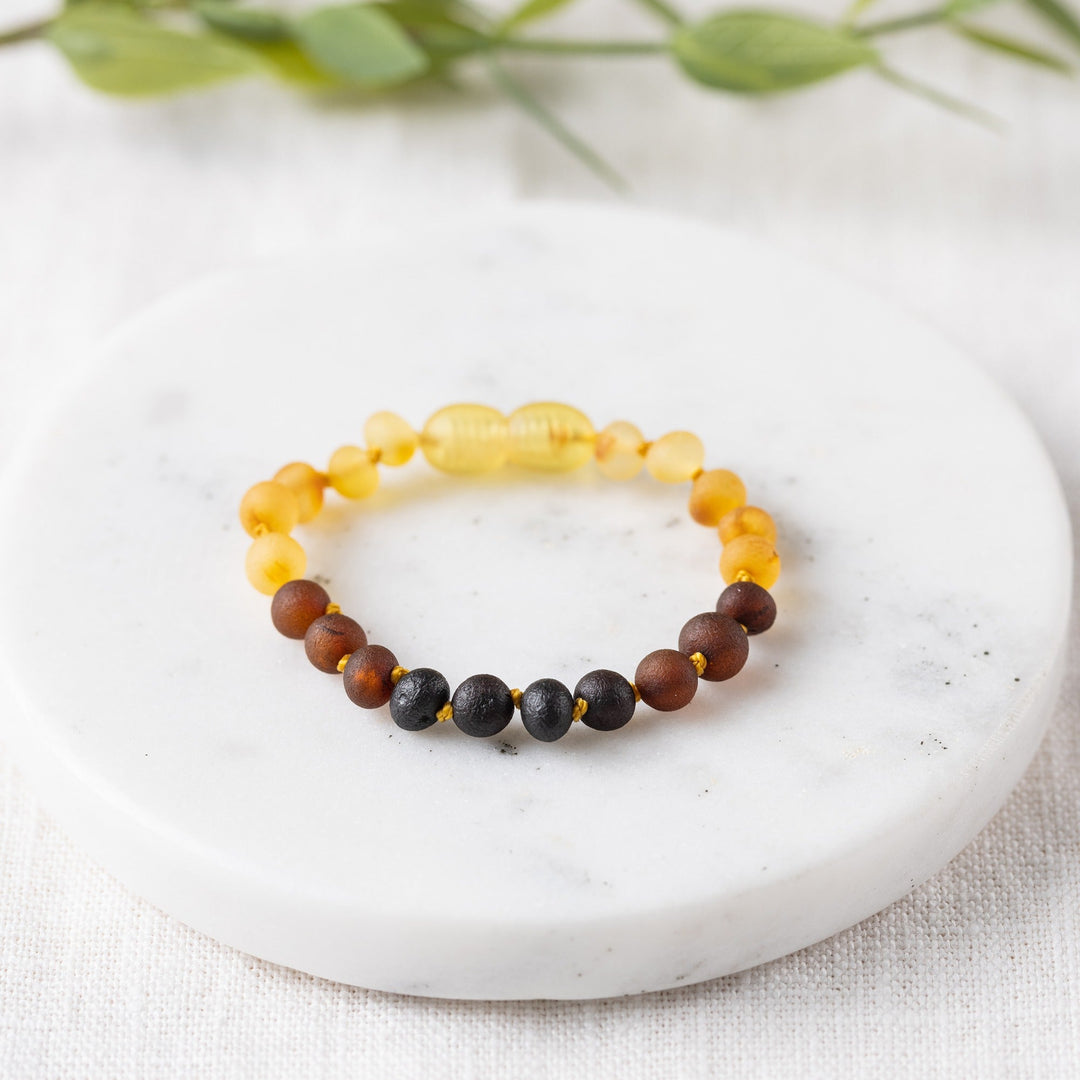 Kids | Raw Ombre Baltic Amber Bracelet - R.B. Amber Jewelry