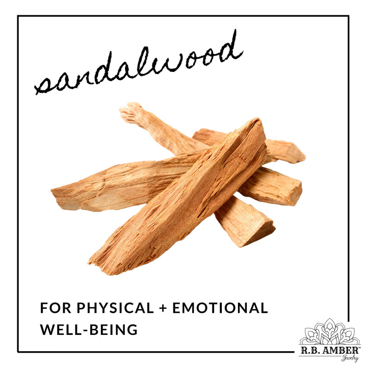 Adults | Sandalwood + Raw Cognac Amber Anklet