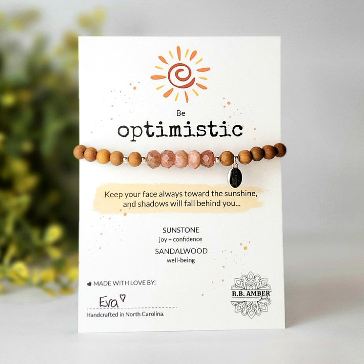 Sunstone | "Be Optimistic" Gemstone Bracelet