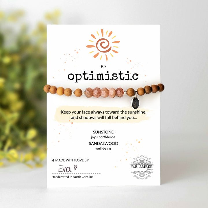 Sunstone | "Be Optimistic" Gemstone Bracelet