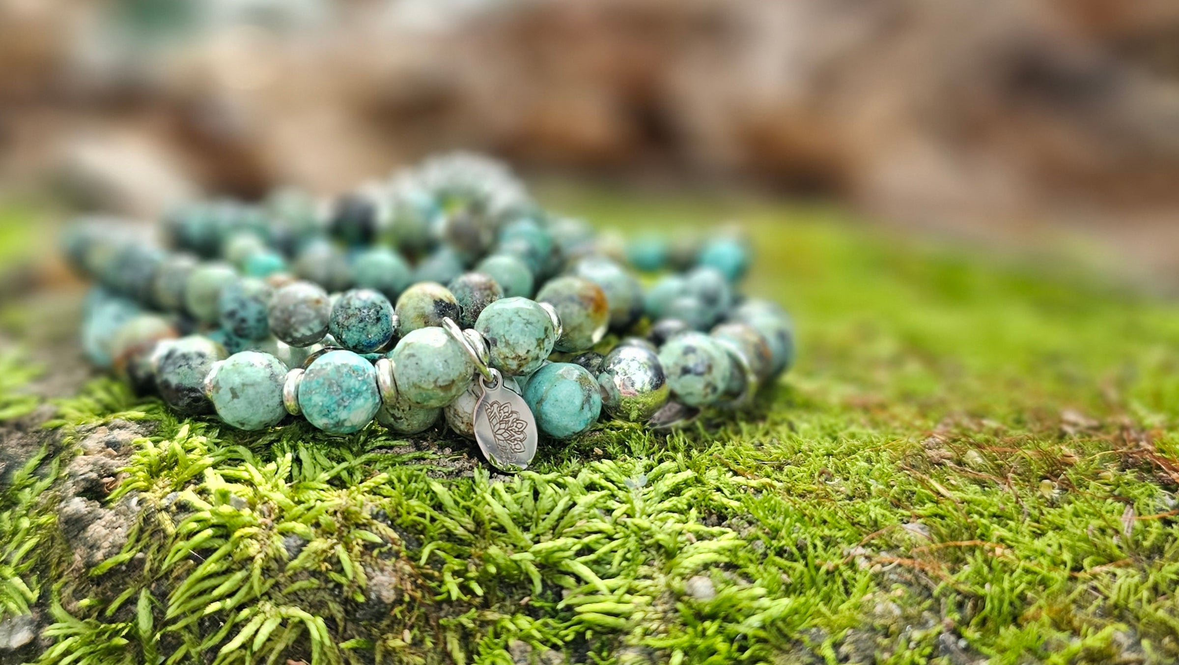 African Turquoise Bracelet Stack - R.B. Amber Jewelry