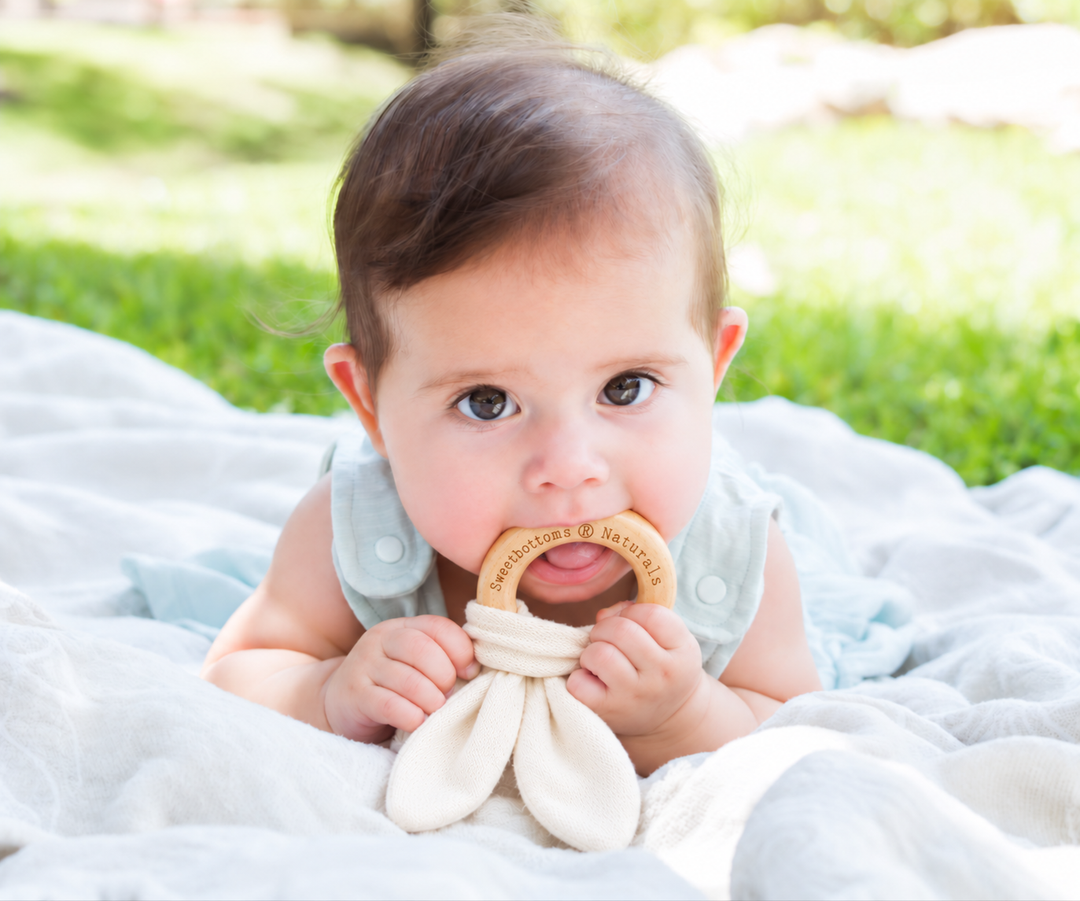 Organic Bunny Ear Teething Toy