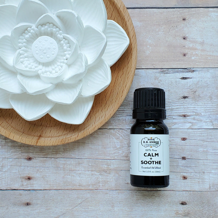 Calm + Soothe Essential Oil Blend (10mL) - R.B. Amber Jewelry