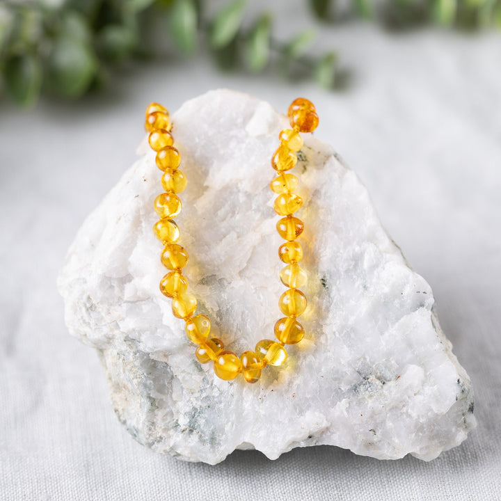 Kids | Honey Baltic Amber Necklace - R.B. Amber Jewelry