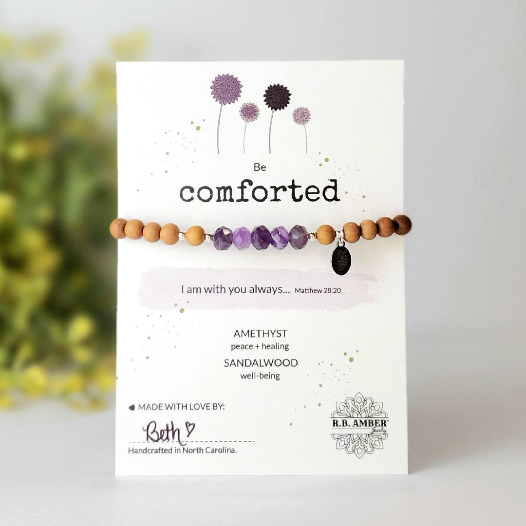 Amethyst | "Be Comforted" Gemstone Bracelet