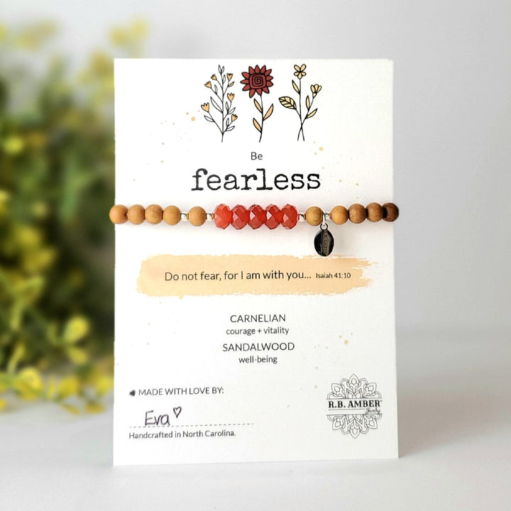 Carnelian | "Be Fearless" Gemstone Bracelet